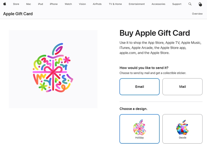 苹果官网充值美区Apple ID